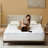 BEDLORE® 2" Gel Memory Foam & 2" Bamboo Rayon Cover Set Mattress Topper for Back Pain Relief, Dual Layer Breathable & Washable Plush Pillow Top with 6-18" Deep Pocket-128929810-128929811
