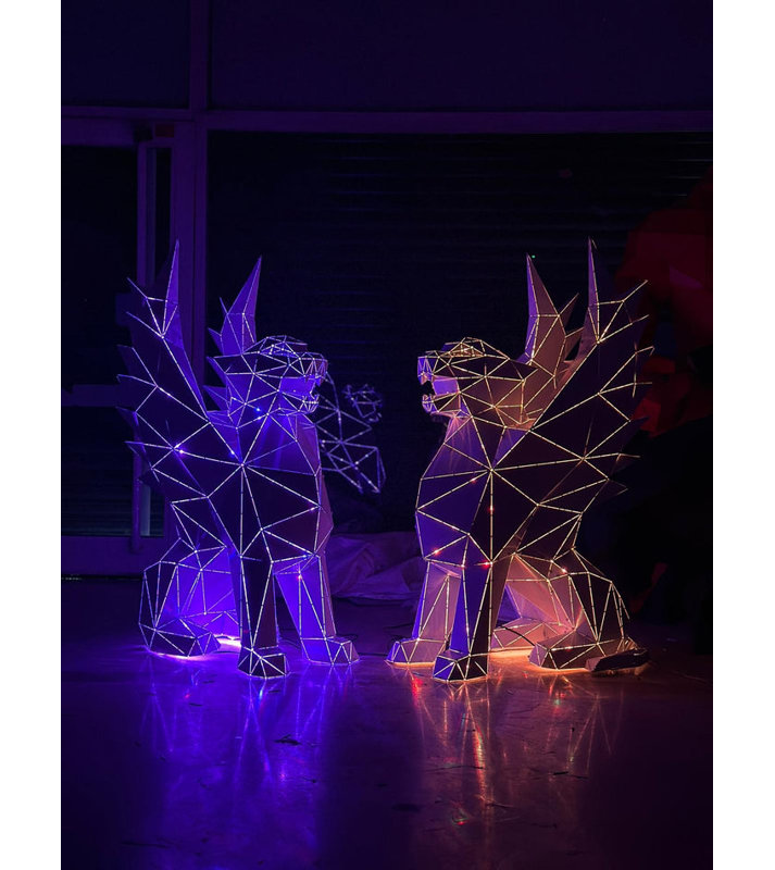 Statue de griffon mythique - XL
