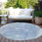 Machine Washable Indoor/Outdoor Xhevrie Blue Rug-262472277