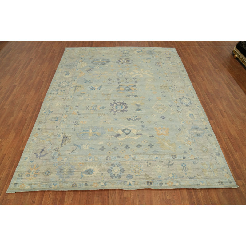 Tapis turc Oushak en laine 9x12