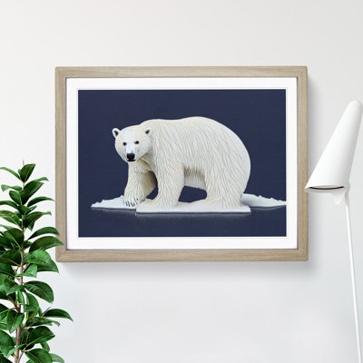 Entrancing Polar Bear - Single Picture Frame Painting
