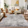 Asher Modern Abstract Machine Washable Area Rug With Non-Slip Backing