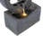 26.77"H Gray Circular Polyresin Outdoor Water Fountain with LED Light