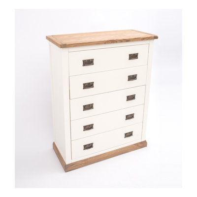 Able 90 cm W Chest of 5 Drawers