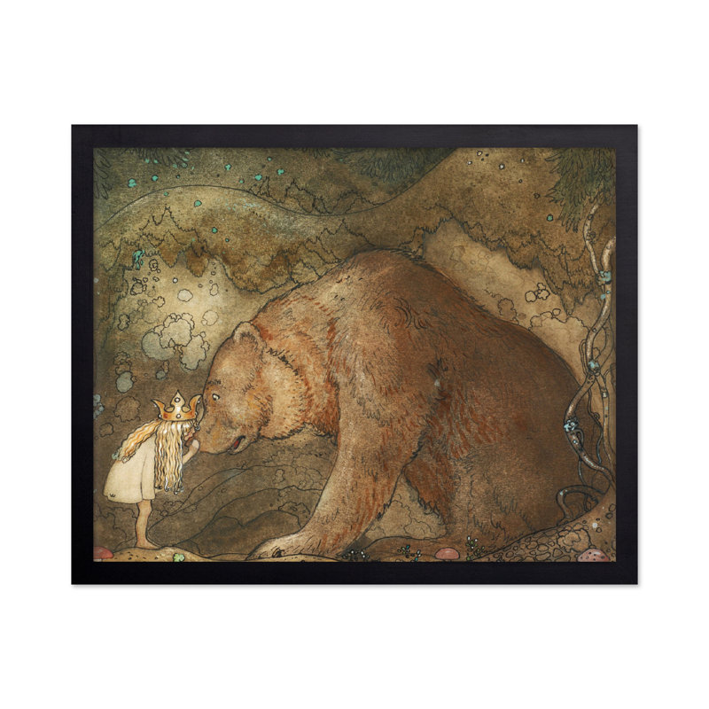 John Bauer - Poor Little Bear, Sans cadre, Affiche, H 24 po x l 32 po