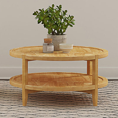 Table basse ronde en bois