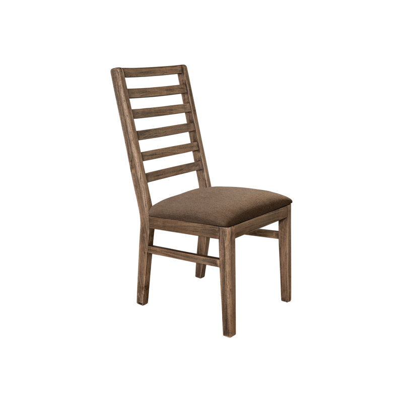 Chaise rembourrée en bois, Brun