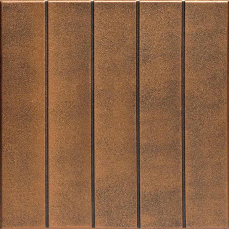 Carreau de plafond en polystyrène à coller 1,6 pi x 1,6 pi Bead Board, Bronze Antique