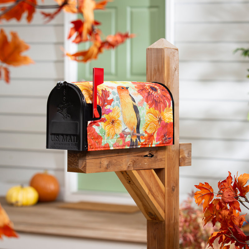 Housse pour boîte aux lettres magnétique en polyester animaux