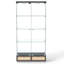 Vitrine moderne en verre avec grands tiroirs-1137119023