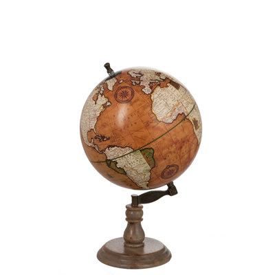 Wood Tabletop Globe