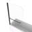 Bath Tub Pivot Shower Screen, With 1/4" Tempered Glass And Towel Bar-114613424