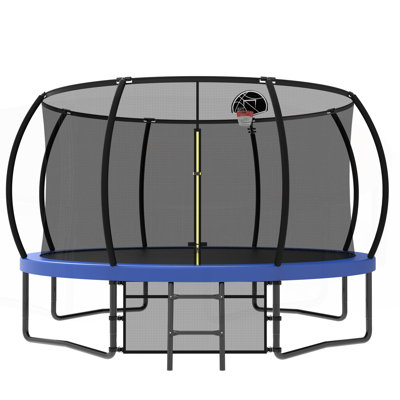 Trampoline récréatif extérieur avec caractéristiques de sécurité et matériaux durables pour enfants et adultes