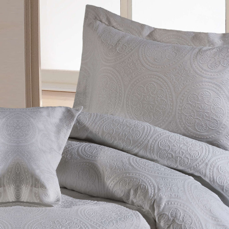 Sundown Cotton Geometric Shapes Duvet Cover Set with Pillowcases Included, King Duvet Cover + 2 Standard Pillowcases