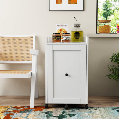 Organizer For Pantry -Sliding Out Snack Cabinet , Multi-Layer Soda Can Organizer For Pantry, Mobile Snack Storage Rack With Wheels