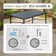 Alyah 6 - Person Metal Patio Dining Set with Rectangular Table