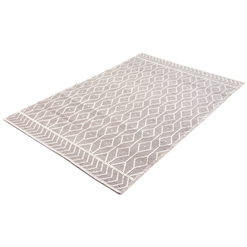 Tapis rectangulaire unique de 6 pi x 9 pi Deert Gris
