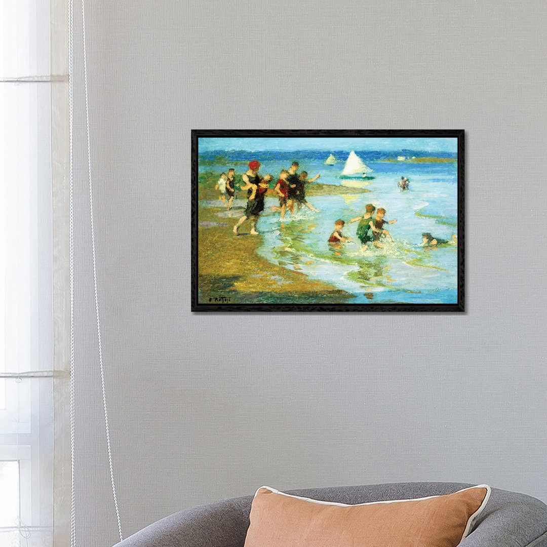 Children At Play On The Beach, by Edward Henry Potthast - Painting on Canvas