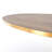 Azahara Oak Round Metal Base Dining Table-661669573