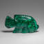 Genuine Polished Malachite Fish Carving (185 Grams)