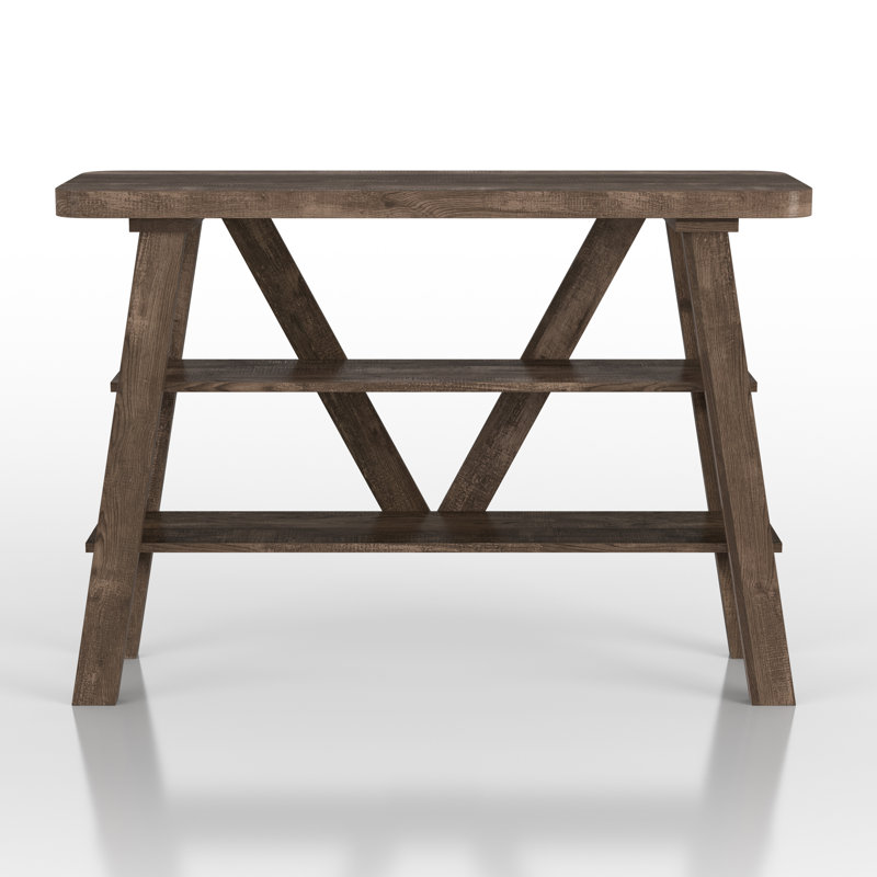 Ananias 47.24'' Console Table, Reclaimed Oak