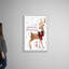 «Season's Greetings Deer», reproduction d'art textuel sur toile-370937647-370937646