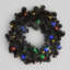 Faux Lighted PVC 21.65cm Christmas Wreath-628350859
