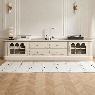 French Style Multi-Layer Solid Wood TV Stand by Red Barrel Studio