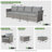 Ignatz 8 - Person No Assembly Required Patio conversation Set, Outdoor Sectional With Cushions-355869737-355869735