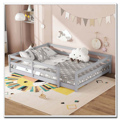 Floor Bed, Montessori Floor Bed with Fence