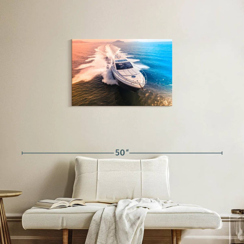Mehar Speeding Yacht, 20" H x 30" W