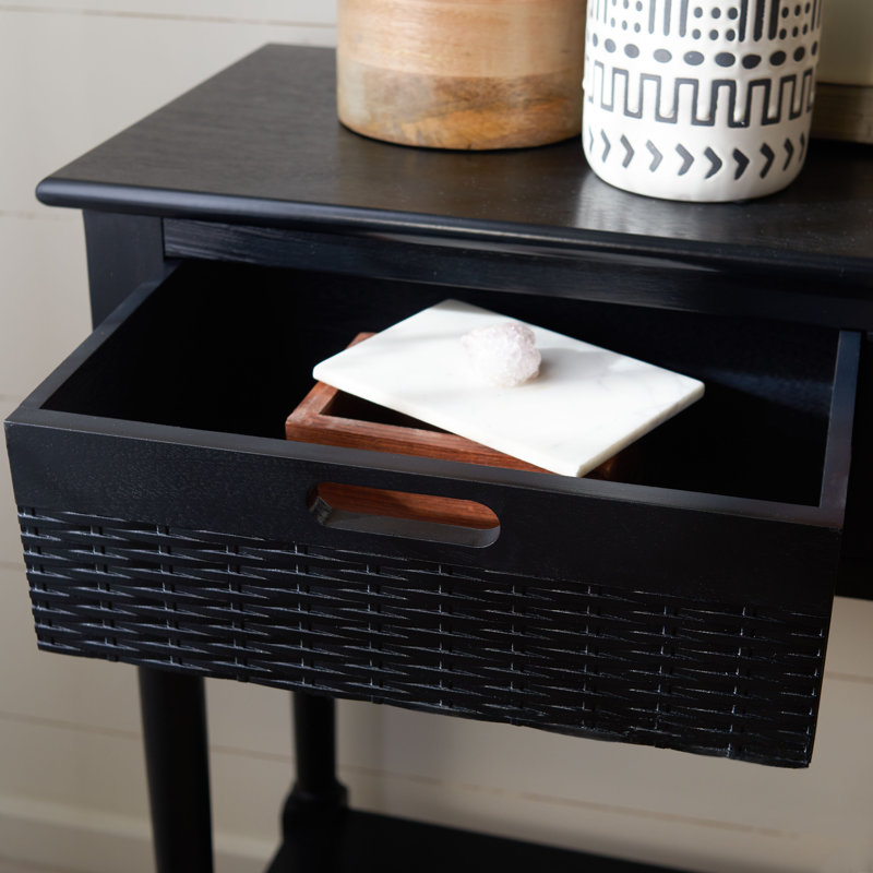 Dupuis Console Table, Black, 30" H x 47" W x 13" D