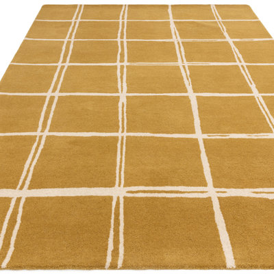 Lesia Geometric Wool Hand Woven Area Rug