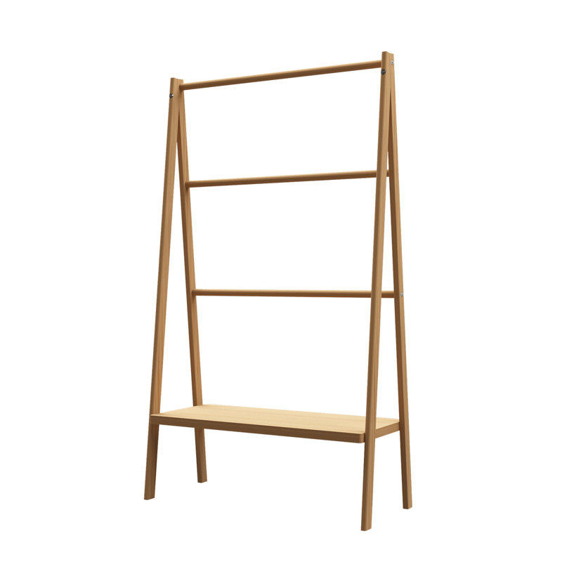Porte-serviettes sur pied en bois 0