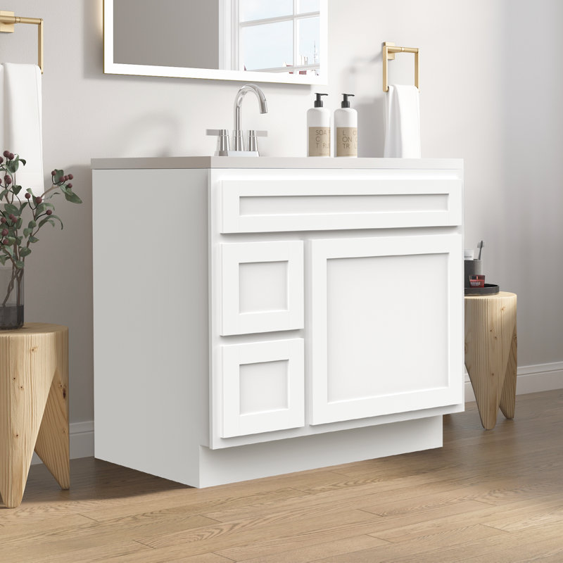 36'' Single Bathroom Vanity Base Only, White
