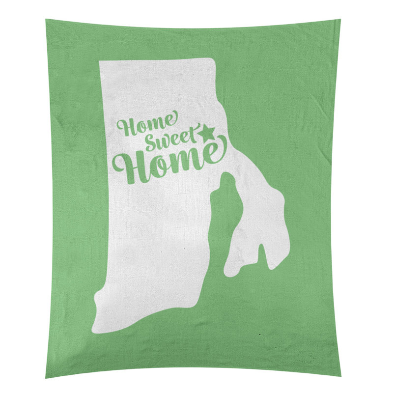 Tapisserie murale Home Sweet Providence, H 80 po x l 68 po, Vert