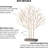 Hash Grove of Trees Handmade Metal Sculpture on Stand-117316411