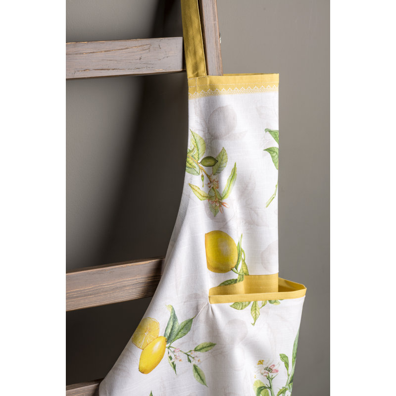 Floral Cotton Bib Apron