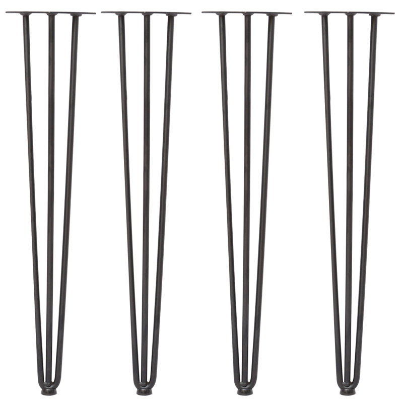 Cleitus Table Leg, Black, 70.1cm H