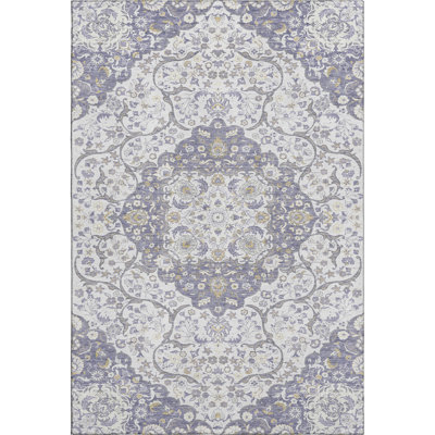 Premium Machine Washable Varasteh AMF1677 Medallion Rug