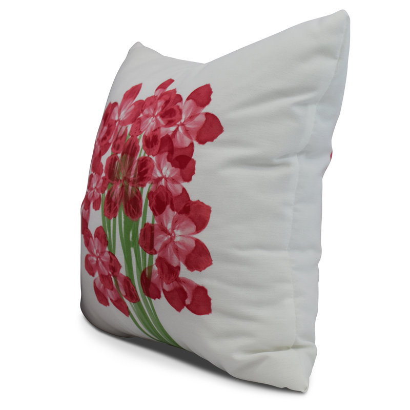 Housse et insert de coussin carré Nantucket, Rouge, 18 po x 18 po