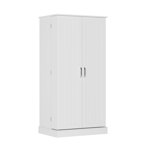 Costway 41'' Farmhouse Kitchen Pantry Storage Cabinet w/Doors