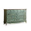 Armoire d'appoint verte et bois manufacturé vert