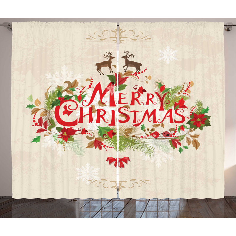 Semi-Sheer Rod Pocket Curtain Panels, 54" x 63"