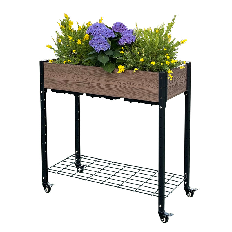 Elevated Rolling Planter Box