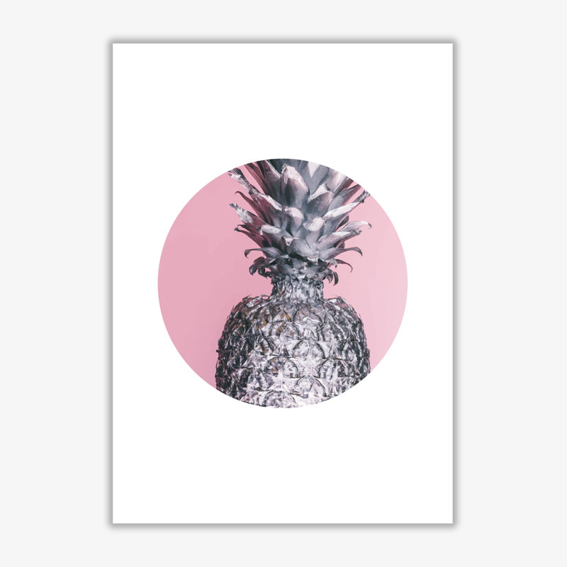 Pineapple Circle - Print, No Frame, 30 cm H x 21 cm W x 1 cm D