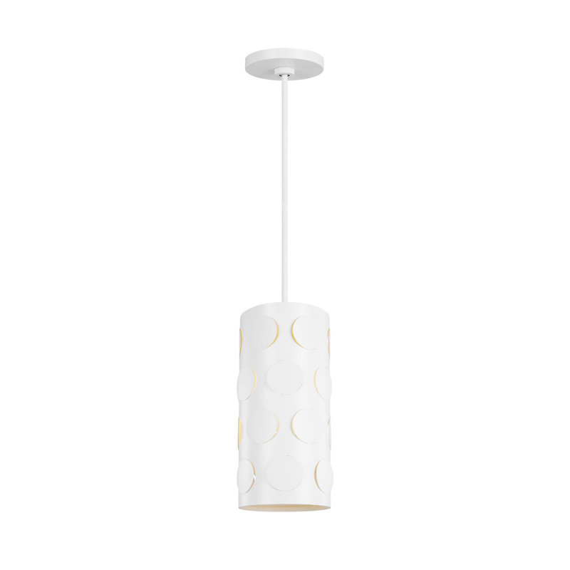 Petit luminaire suspendu Dottie, Blanc mat