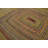 Antique Braided American Geometric Flat Weave Rug