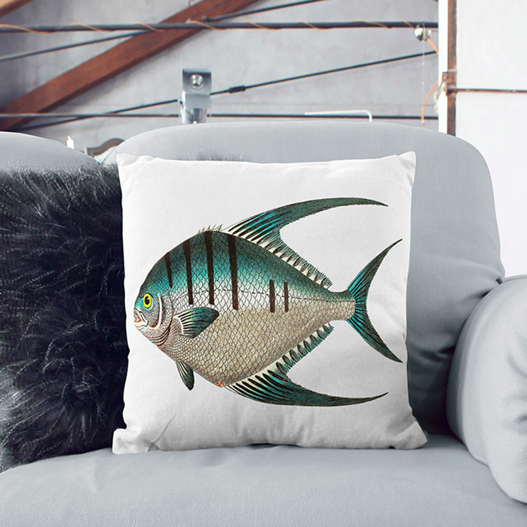 Glaucous Butterflyfish by George Shaw Cushion with Filling