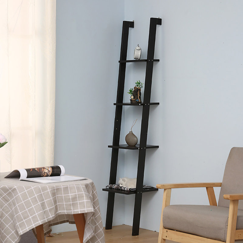 Neasa 34cm W Manufactured Wood Storage Rack, Black